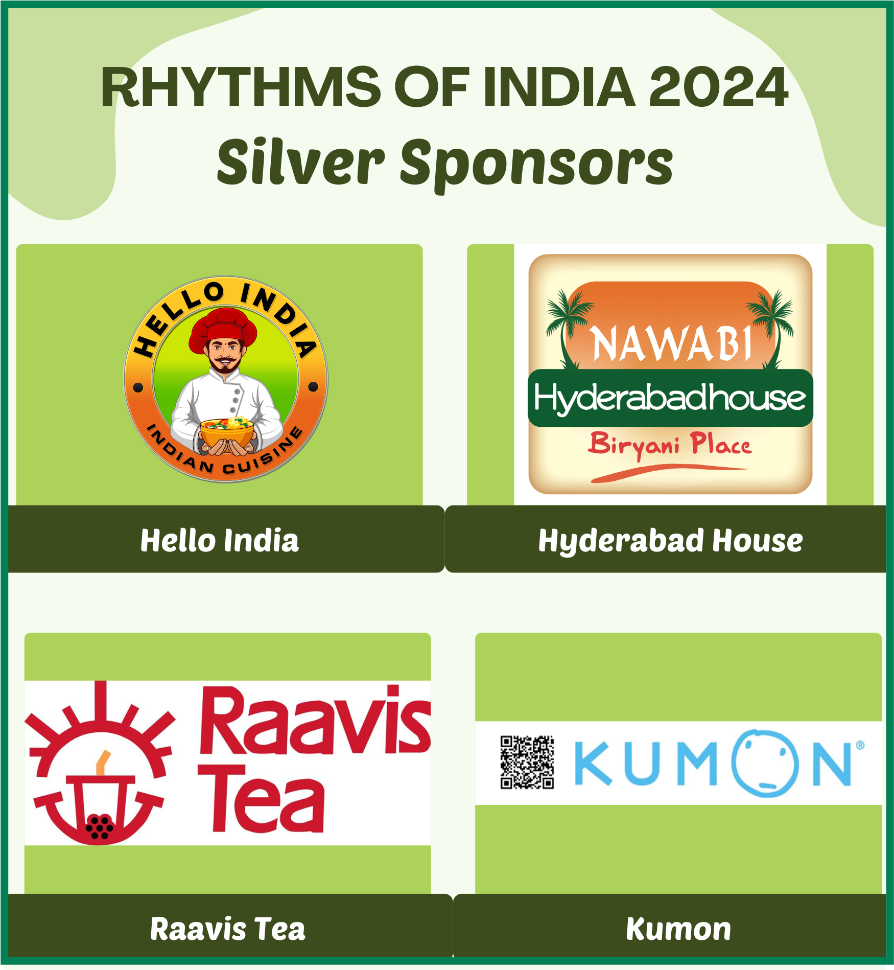 Rhythms of India 2024 Sponsors